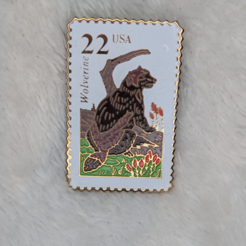 Wolverine Collectible Enamel Pin — Black, Brown, Green, Red, Gold